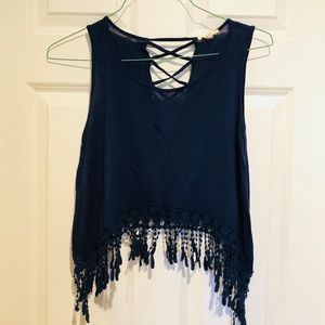Navy tank top